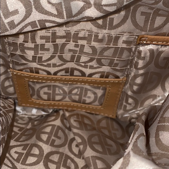 Giani Bernini Tan Genuine Leather tote - Picture 4 of 8